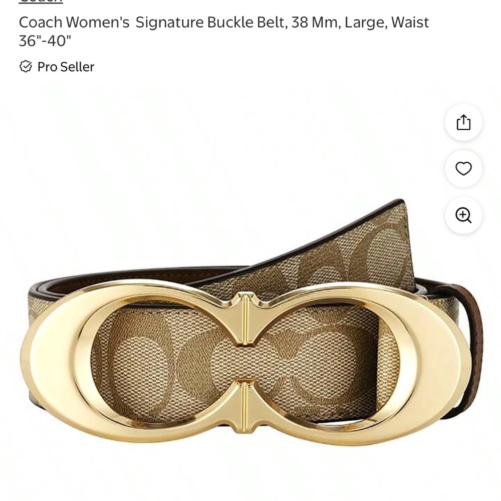 Coach women’s belt